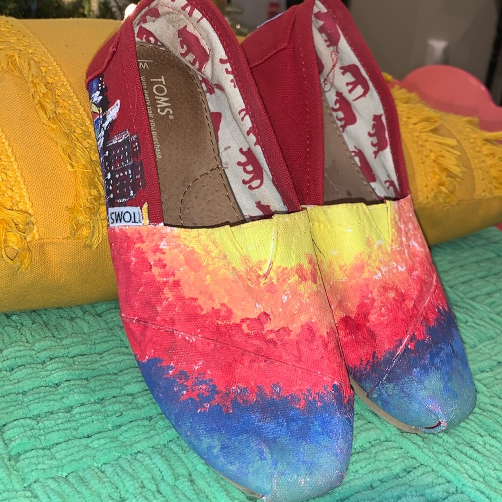 Hand painted Toms shoes